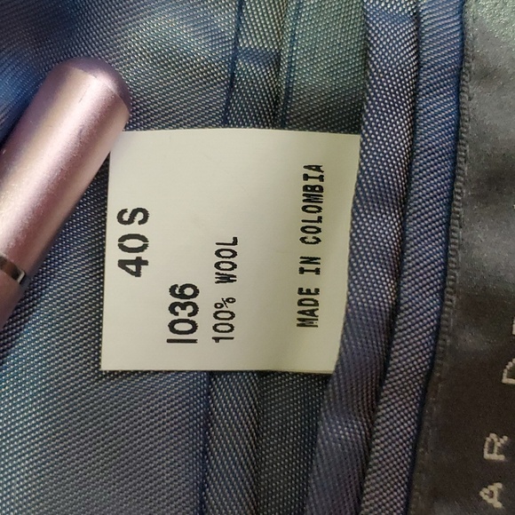 Oscar De La Renta Components Men’s Suit Jacket​ 100% Wool Black Size 40 S - Picture 10 of 14